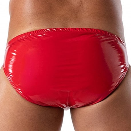 TOF Paris Slip Bikini Vinyl Rouge