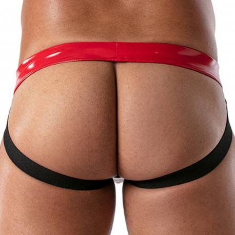 TOF Paris Jock Strap Vinyl Rouge