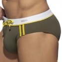 Addicted Sport Detail Binding Swim Briefs - Khaki