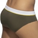 Addicted Sport Detail Binding Swim Briefs - Khaki