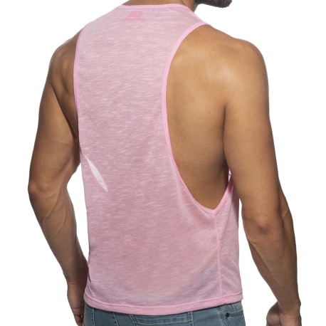 Addicted Flame Low Rider Tank Top - Pink