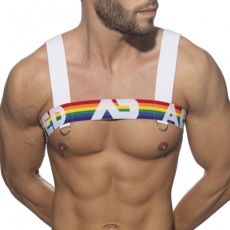 Addicted AD Rainbow Harness - White