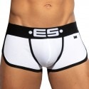 ES Collection Shorty Double Side Coton Blanc - Noir