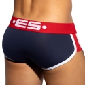 ES Collection Double Side Cotton Trunks - Navy - Red