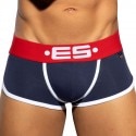 ES Collection Shorty Empty Bottom Double Side Coton Marine - Rouge