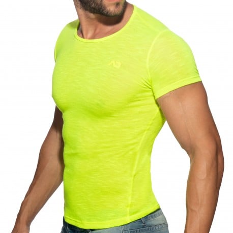 Addicted Flame T-Shirt - Neon Yellow