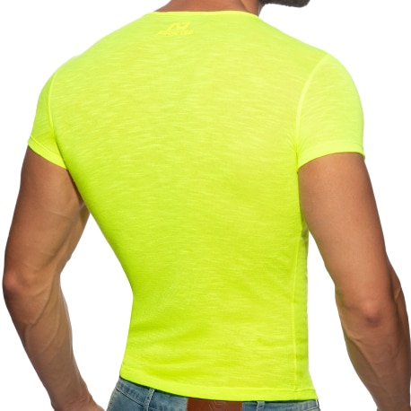 Addicted Flame T-Shirt - Neon Yellow