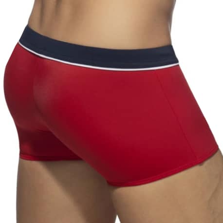 Addicted Boxer de Bain Sport Detail Binding Rouge