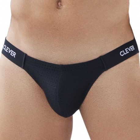 Clever Secrets Mesh Briefs - Black