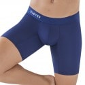 Clever Boxer Long Classic Match Microfibre Bleu Marine