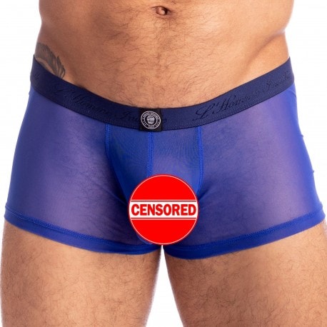 L'Homme invisible Caprera Hipster Push-Up Trunks - Blue