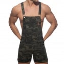 Addicted Camo Jeans Overalls - Khaki