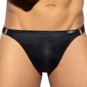 ES Collection Shiny Recycled Rib Thong - Black