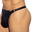 ES Collection Shiny Recycled Rib Thong - Black