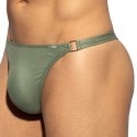 ES Collection Shiny Recycled Rib Thong - Khaki