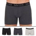 HOM 3-Pack Patrick Cotton Boxer Briefs - Black - Charcoal - Heather Grey