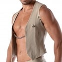 TOF Paris Patriot Chain Vest - Beige