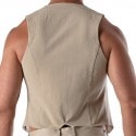 TOF Paris Patriot Chain Vest - Beige