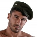 TOF Paris Patriot Reversible Beret - White - Khaki