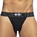 ES Collection Recycled Rib Band Thong - Black