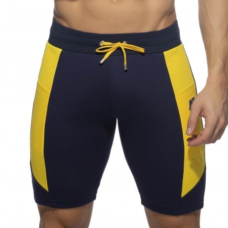 Addicted AD Cotton Long Sports Shorts - Navy