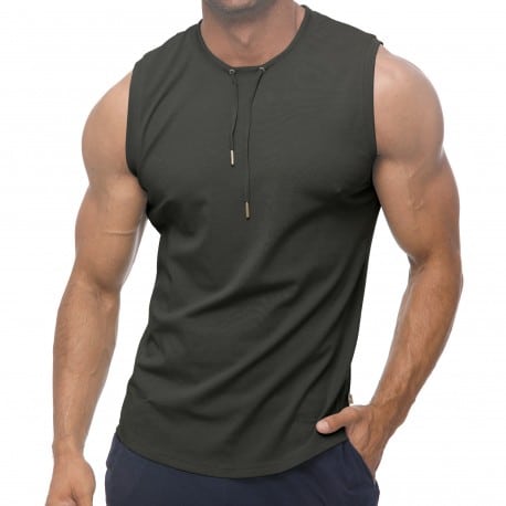 Marcuse Hero Tank Top - Charcoal