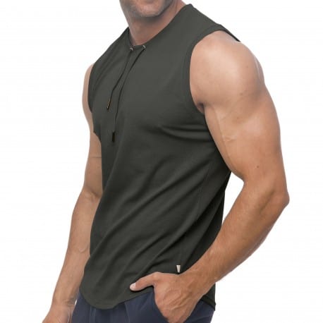 Marcuse Hero Tank Top - Charcoal