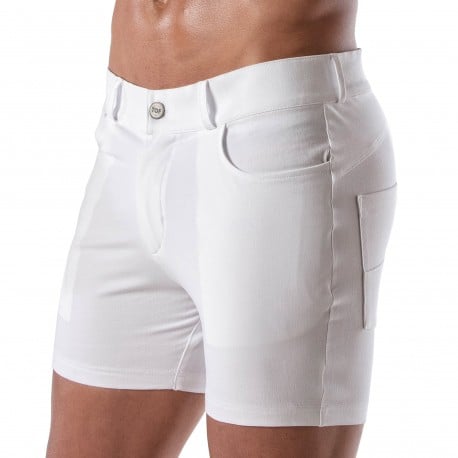 TOF Paris Patriot Chino Shorts - White