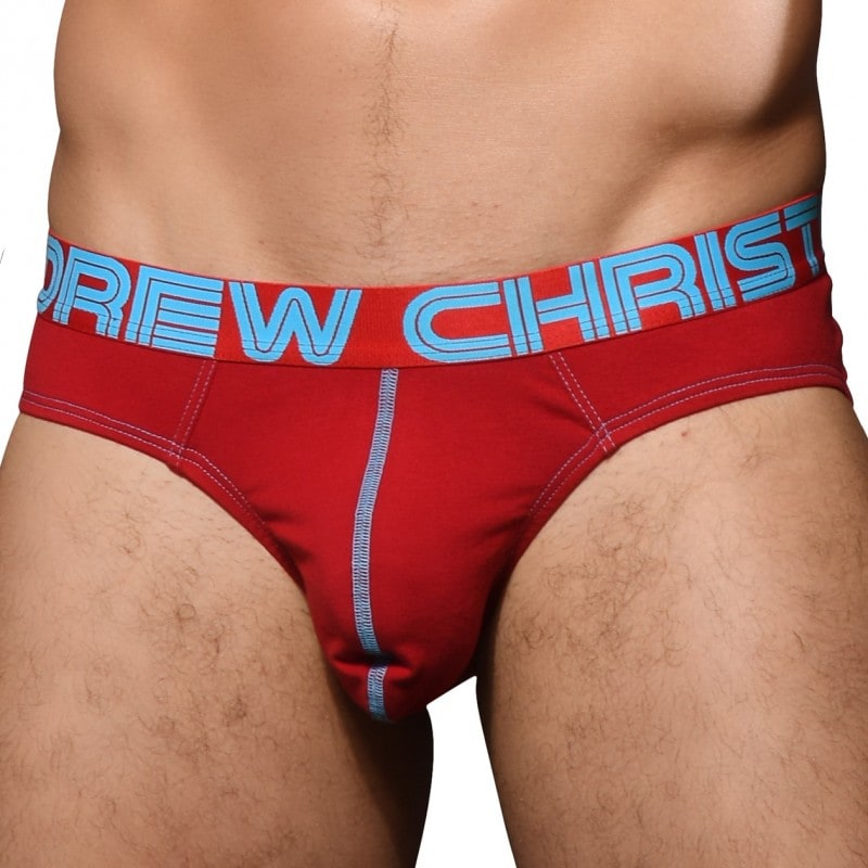 Andrew Christian Almost Naked Happy Briefs Red Inderwear