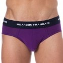 Garçon Français Cotton Briefs - Eggplant