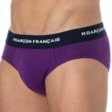 Garçon Français Cotton Briefs - Eggplant