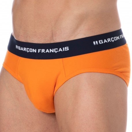 Garçon Français Cotton Briefs - Carrot