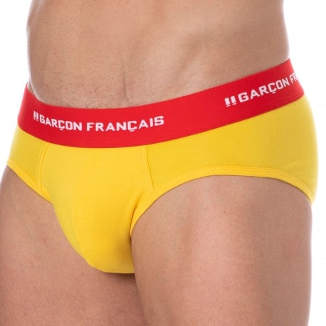 Garçon Français Cotton Briefs - Lemon