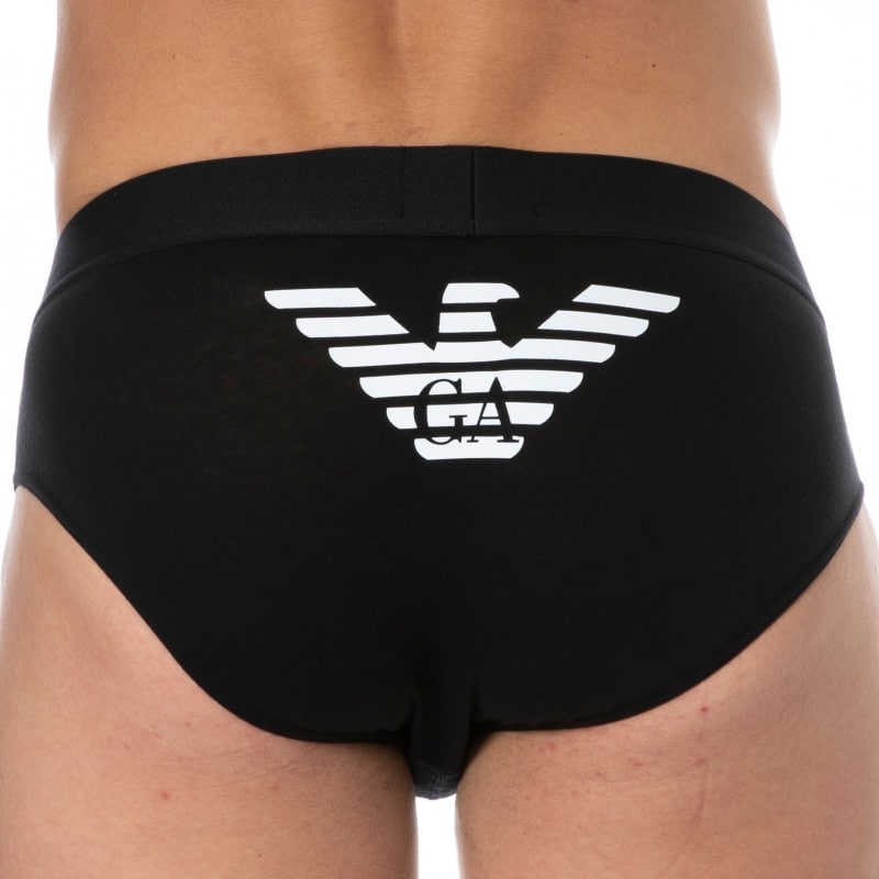 Emporio Armani On-site Edition Cotton Briefs - Black | INDERWEAR