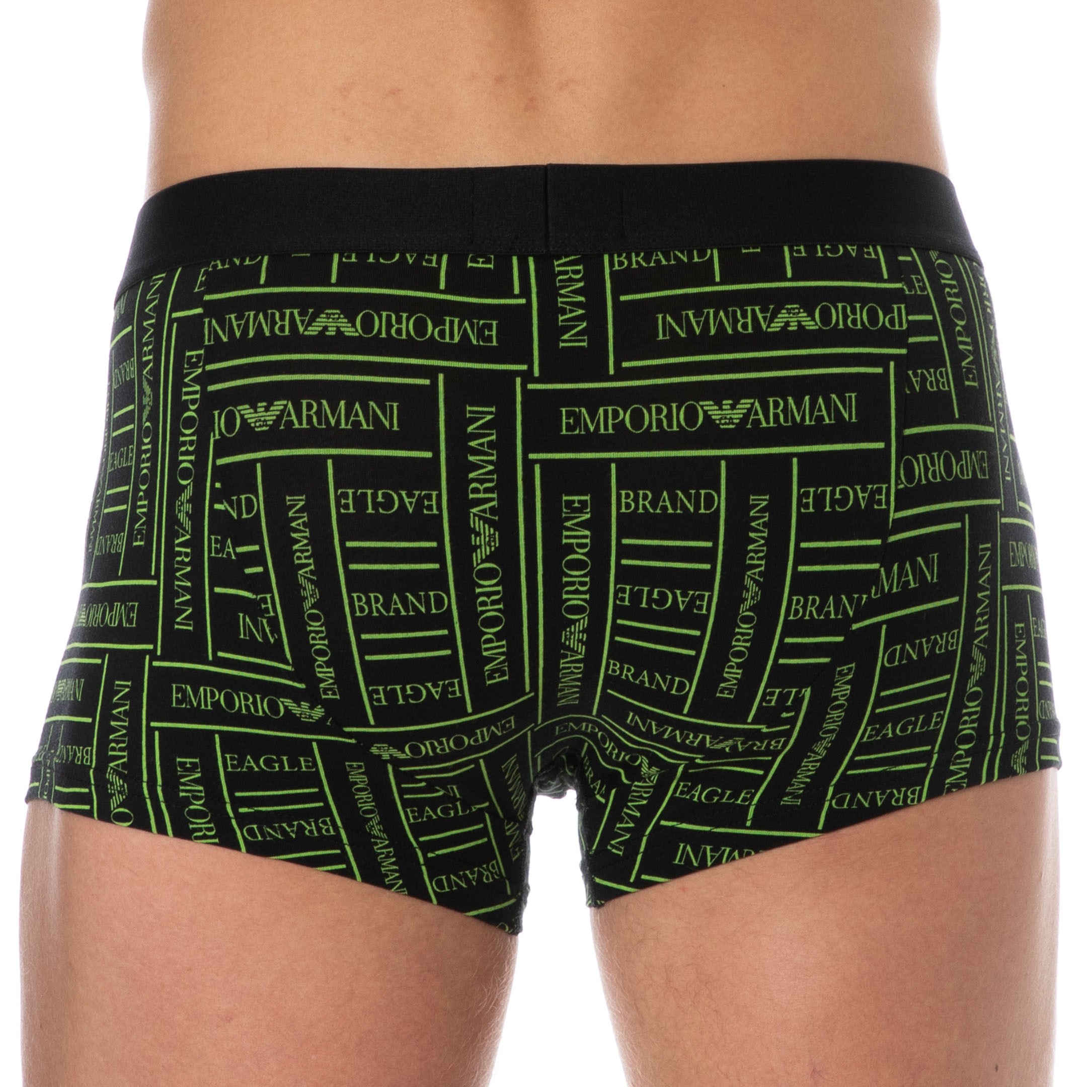 Emporio Armani Eagle Brand Logo Boxer Briefs - Black | INDERWEAR