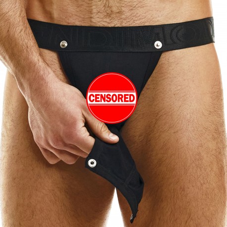 Modus Vivendi Glory Hole Tanga Briefs - Black