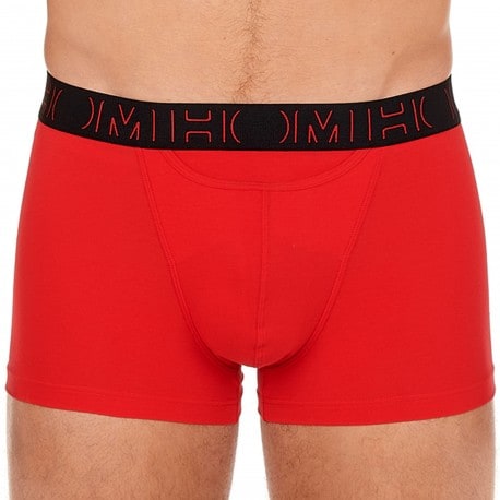 HOM 2-Pack H01 Boxers Briefs - Black - Red