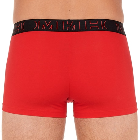 HOM Lot de 2 Boxers H01  Noir - Rouge