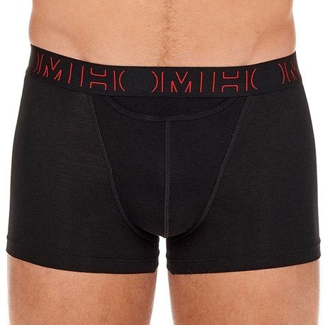 HOM Lot de 2 Boxers H01  Noir - Rouge