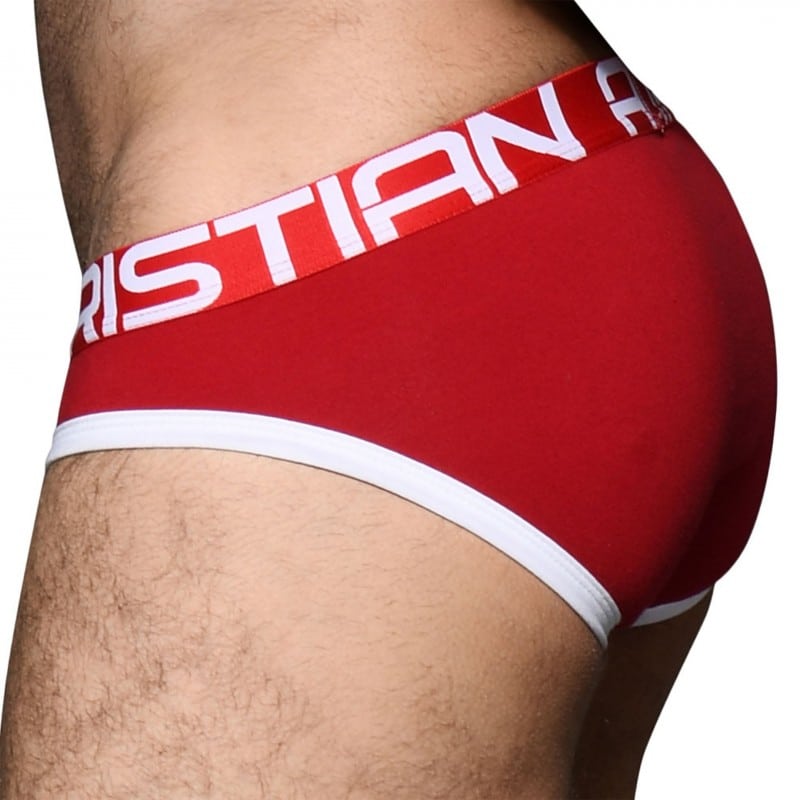 Andrew Christian Almost Naked Phys Ed Varsity Briefs Red Inderwear