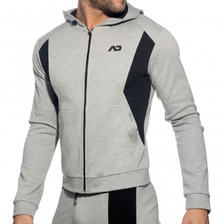 Addicted AD Cotton Sport Hoody - Heather Grey