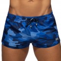 Addicted Camo Mini Swim Shorts - Blue