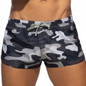 Addicted Camo Mini Swim Shorts - Grey