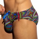 ES Collection Labyrinth Swim Briefs - Black