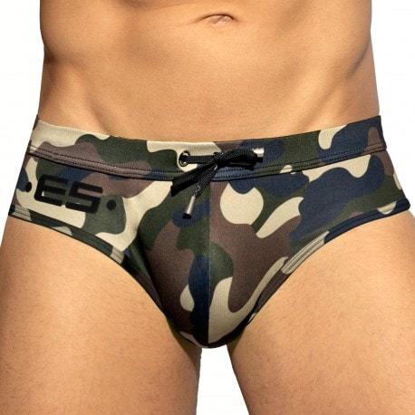 ES Collection Fantasy Swim Briefs - Camouflage