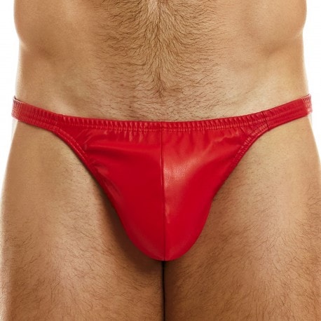 Modus Vivendi Leather Pleasure Thong - Red