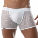 TOF Paris Boxer Jock Circuit Mesh Blanc