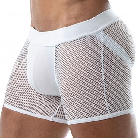 TOF Paris Circuit Mesh Jock Boxers - White