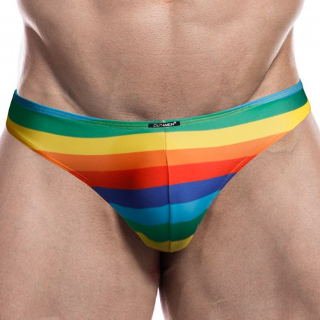 CUT4MEN Renaissance Bikini Briefs - Rainbow