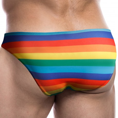 CUT4MEN Renaissance Bikini Briefs - Rainbow